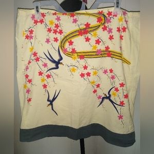Free People Japanese Bird skirt size 7
